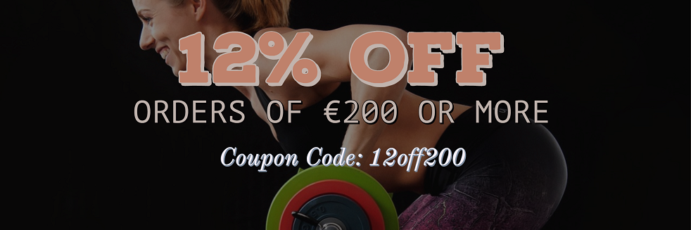 12% OFF ORDERS OVER 200 EUR OR MORE